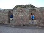 We're in the temple in Pisac