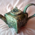 Green Pillow Teapot