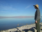Christy overlooks the Salton Sea