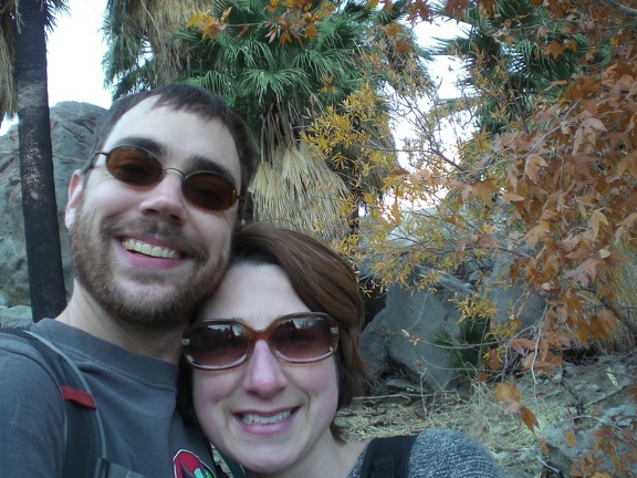 We're at a Palm Oasis in Hellhole Canyon!