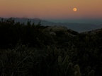 Moon over the mountains