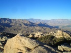 Borrego Springs and mountains from the summit