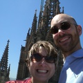 We're on top of Barcelona's Cathedral!