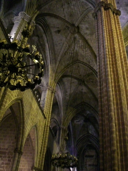 Looking up in La Seu