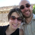 Christy and Chris at a Castle