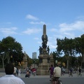 Statue at other end of Arc de Triomf