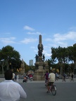 Statue at other end of Arc de Triomf