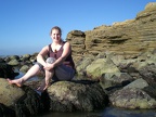 Robin in the tide pools