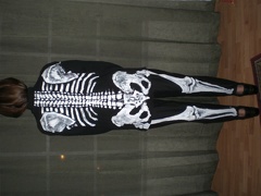 Skeleton Costume: Back