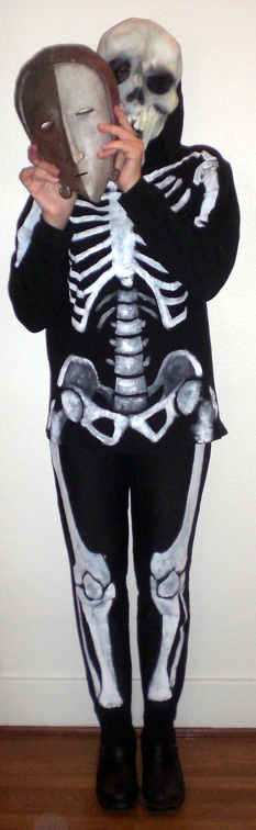 Skeleton behind the mask