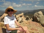 Christy atop the summit