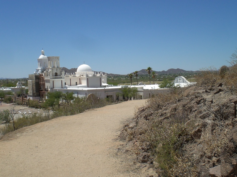 San Xavier from the hill