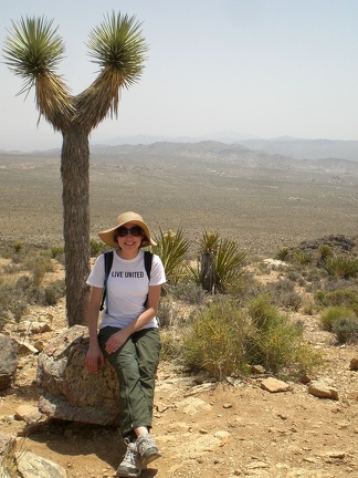 Christy under a Joshua Tree