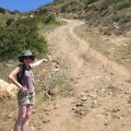 Christy Points Out the Trail