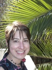 Christy with palm frond