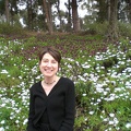 Christy with flowers