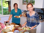 Alice and Nikki in kitchen Friday