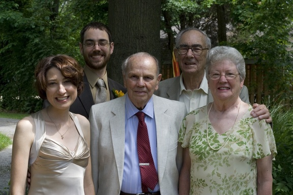 Bride, Groom, Russell, Jack & Betty
