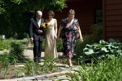 Bride and Parents in the Procession