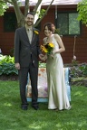 Bride and Groom As the Ceremony Begins