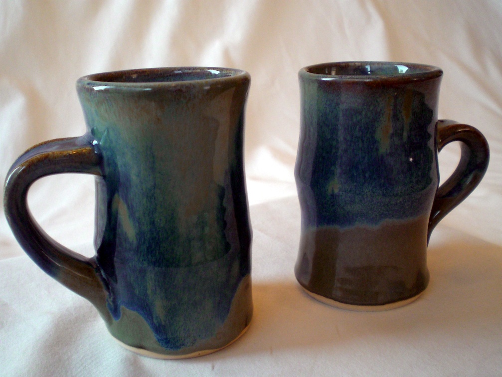 Blue-Green Mugs