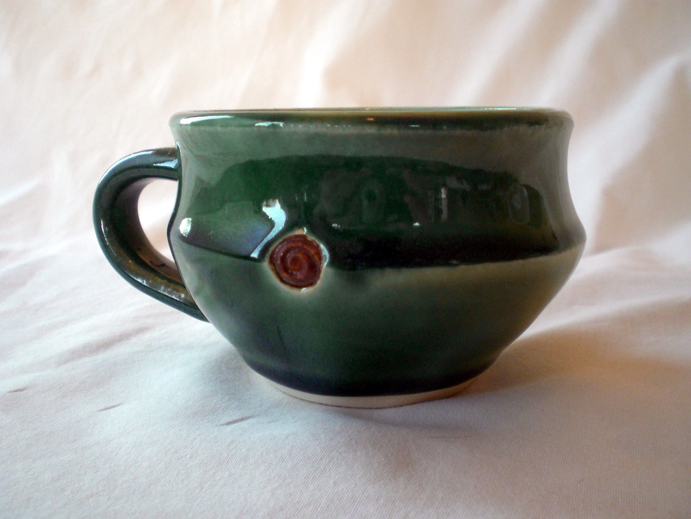 Green Mug with Spiral