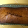 Grean Bread Pan with Pumpkin Bread