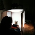 Christy uses her new lightbox