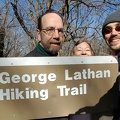 We're at the George Lathan Hiking Trail!