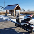 Scooter at Gardner Historical Site