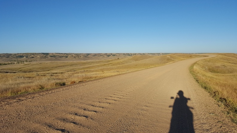 Lovely long dirt road after you exist the Northern section of the Badlands heading South-West. 2016-10-01 08.01.13.jpg