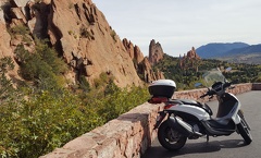 Scooter at Garden of the Gods
