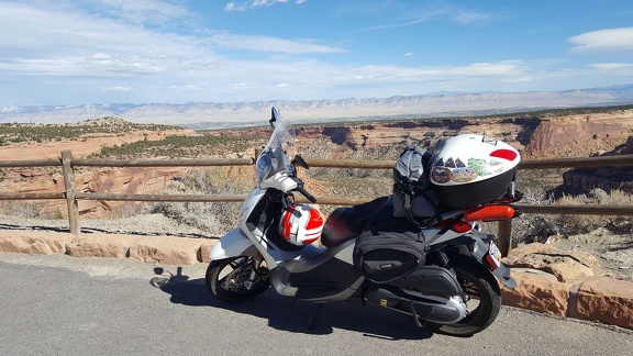 Scooter at Colorado National Monument