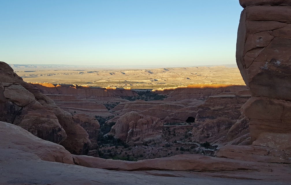 Sun is setting near Black Arch