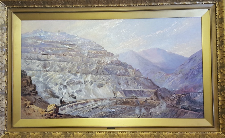 What paintings decorate the governor's office? Well two showing the beauty of strip mining, naturally! 2016-10-25 16.45.44 crop.jpg