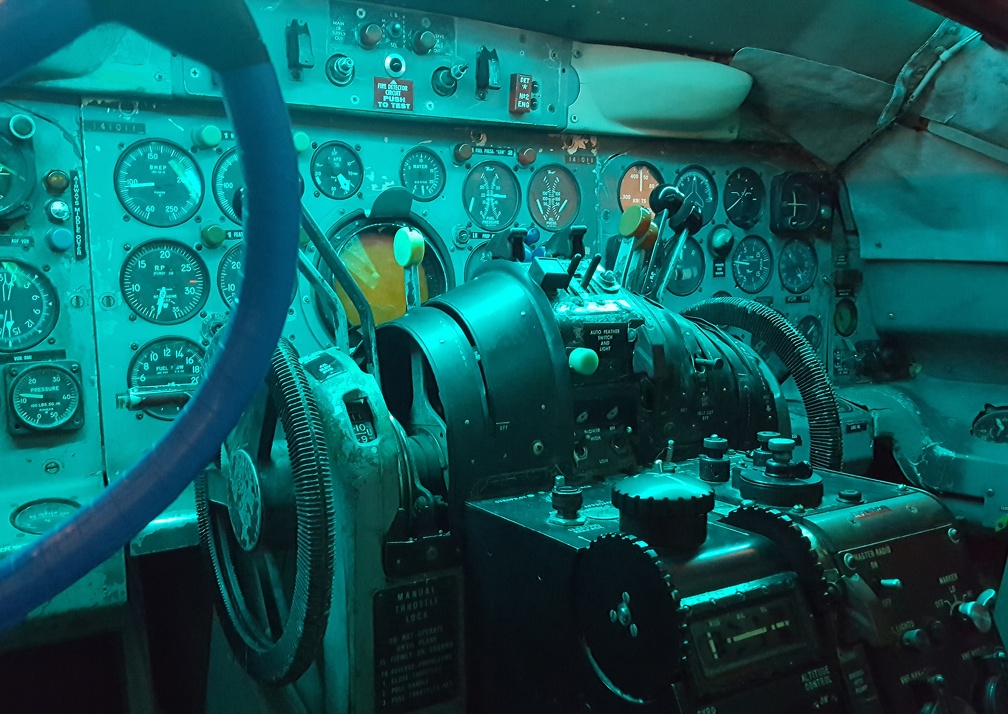 You can go inside one plane, attempt to wedge yourself into the cockpit and play with the switches and buttons. Making zooming and whooshing sounds is optional.