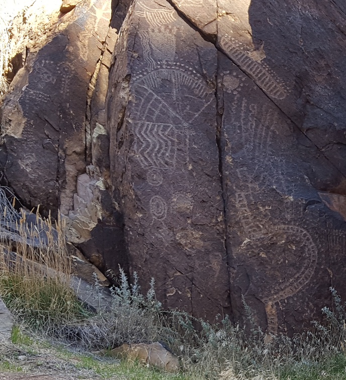 Petroglyphs in Parowan Gap