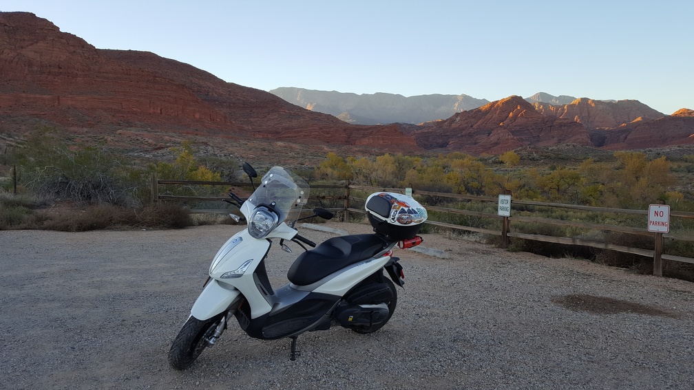 Scooter at Red Cliffs