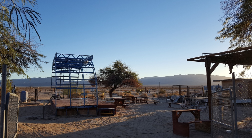 Palms Restaurant - I'm assuming this is an outdoor performance area, they also have a stage setup inside.