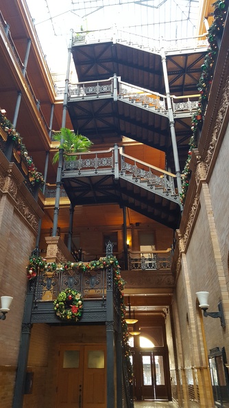 Festive Bradbury Building