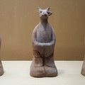 Pottery animal-shaped figures (tiger, ram, rat)