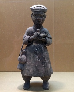 Servant Figure with Birds in hands