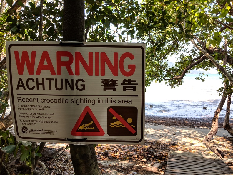 Cape Tribulation Crocodile Warning