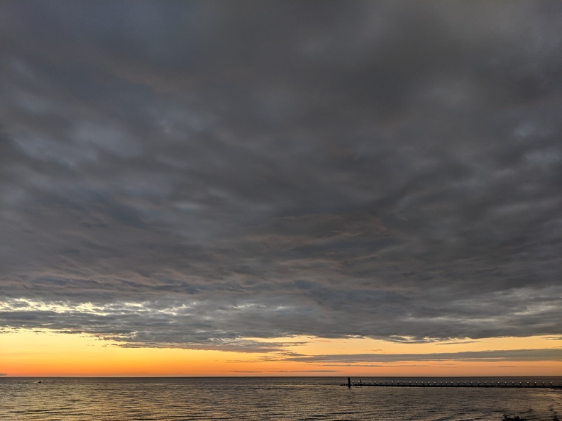 Sunset Over Lake Michigan