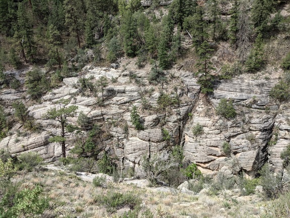 Rock Layers at Walnut Canyon