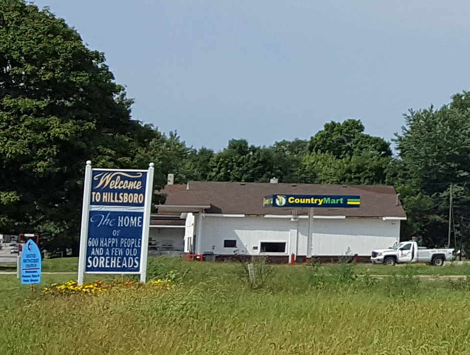 Welcome Sign for Hillsboro